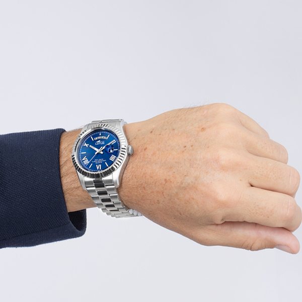 LOTUS WATCHES Mod. FREEDOM Day Date BLUE 5