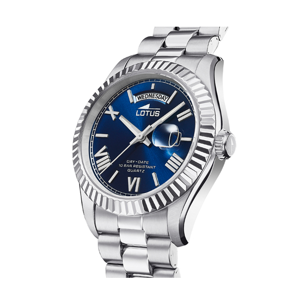 LOTUS WATCHES Mod. FREEDOM Day Date BLUE 2