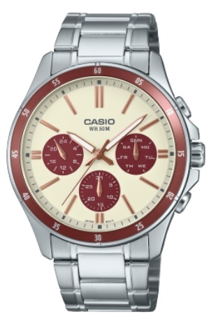 CASIO COLLECTION Mod. MULTIFUNCTION CALENDAR - CHAMPAGNE & BORDEAUX