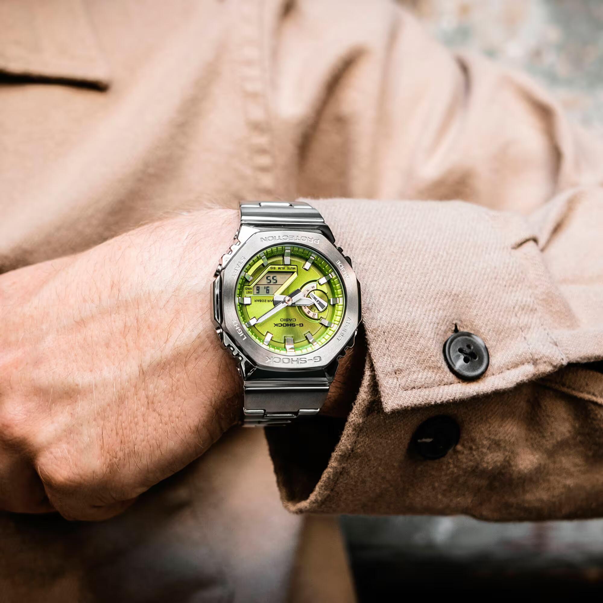 CASIO G-SHOCK Mod. OAK G-STEEL LIME GREEN 2
