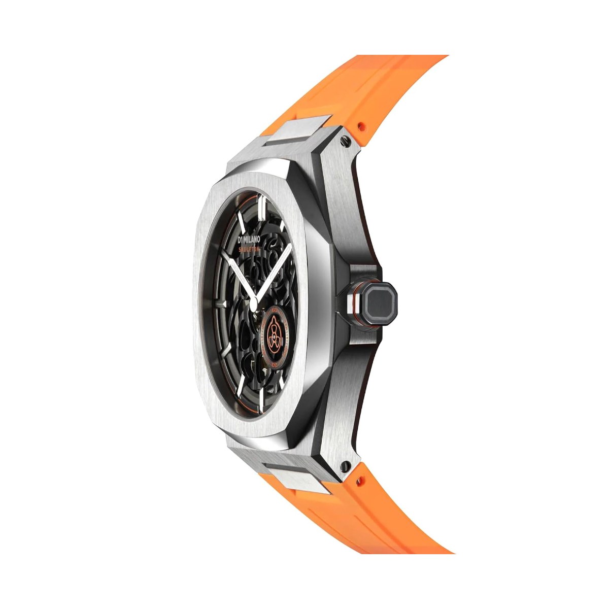 D1 MILANO SKELETON BRACELET Mod. SLICE ORANGE - Automatic 2