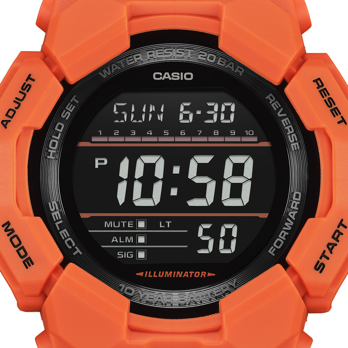 CASIO G-SCHOCK Mod. GRAND DIGIT - ORANGE 4