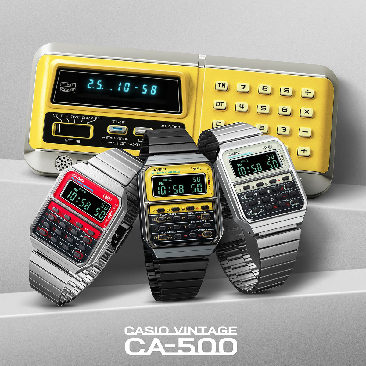 CASIO VINTAGE Mod. CALCULATOR EDGY COLLECTION - YELLOW ***SPECIAL PRICE*** 3