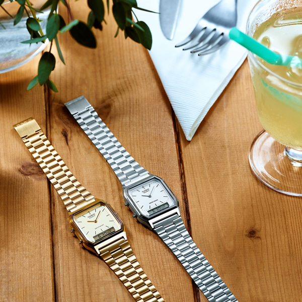 CASIO VINTAGE Mod. EDGY COLLECTION SUNRAY DIAL - SILVER 4