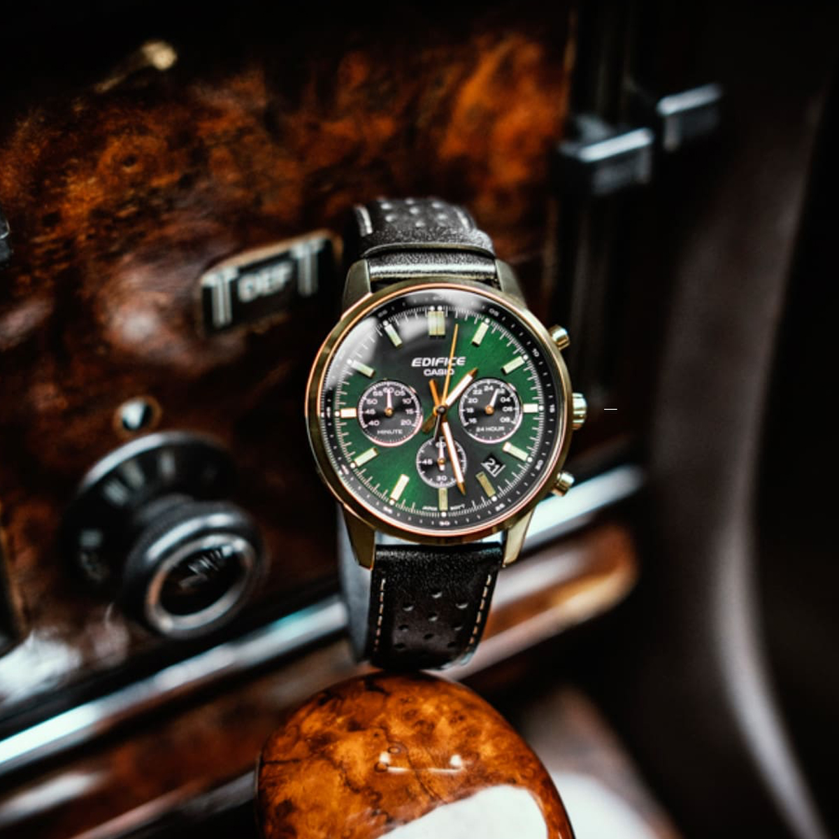 CASIO EDIFICE Mod. STANDARD CHRONOGRAPH GOLD - GREEN 4