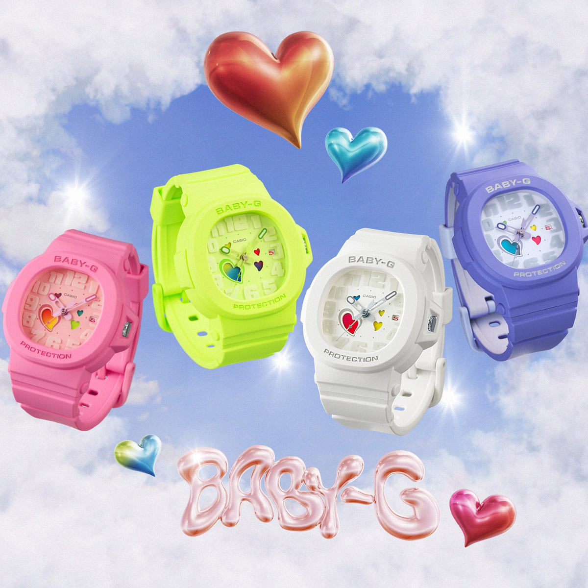 CASIO BABY-G Mod. PLAYFUL HEART SERIES - YELLOW 5