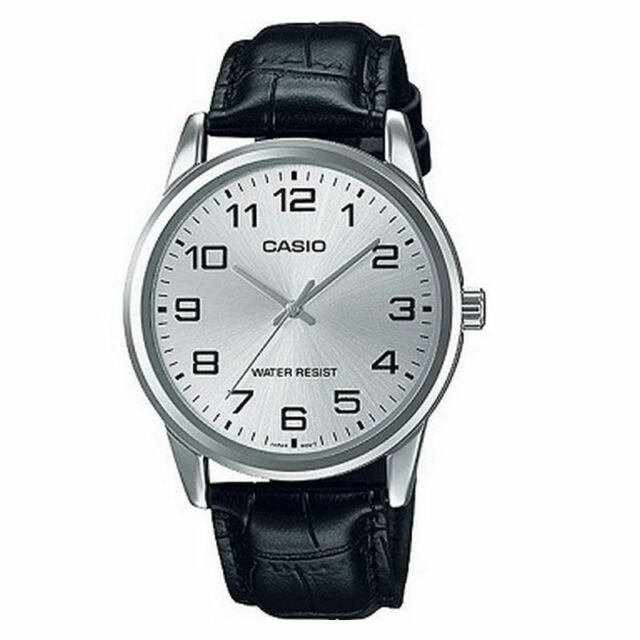 CASIO COLLECTION Mod. ONLY TIME. LEATHER - SILVER