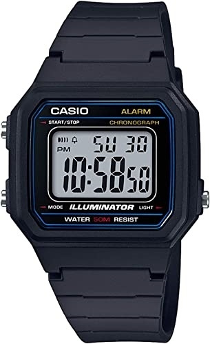 CASIO TIMELESS COLLECTION Mod. SPORT ILLUMINATOR WR 50M, ALARM, CHRONOGRAPH - BLACK