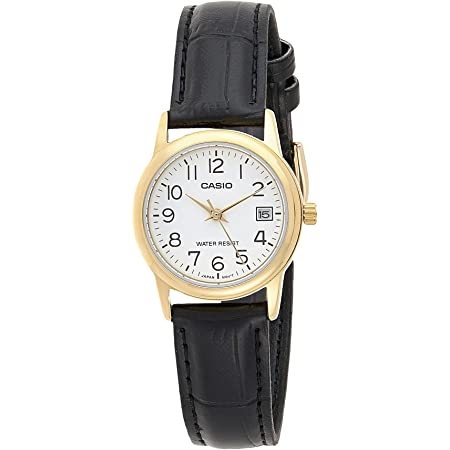 CASIO COLLECTION Mod. LADY DATE GOLD. LEATHER - WHITE
