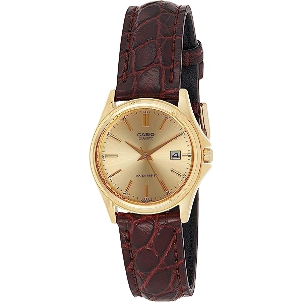 CASIO COLLECTION Mod. LADY DATE LEATHER - GOLD