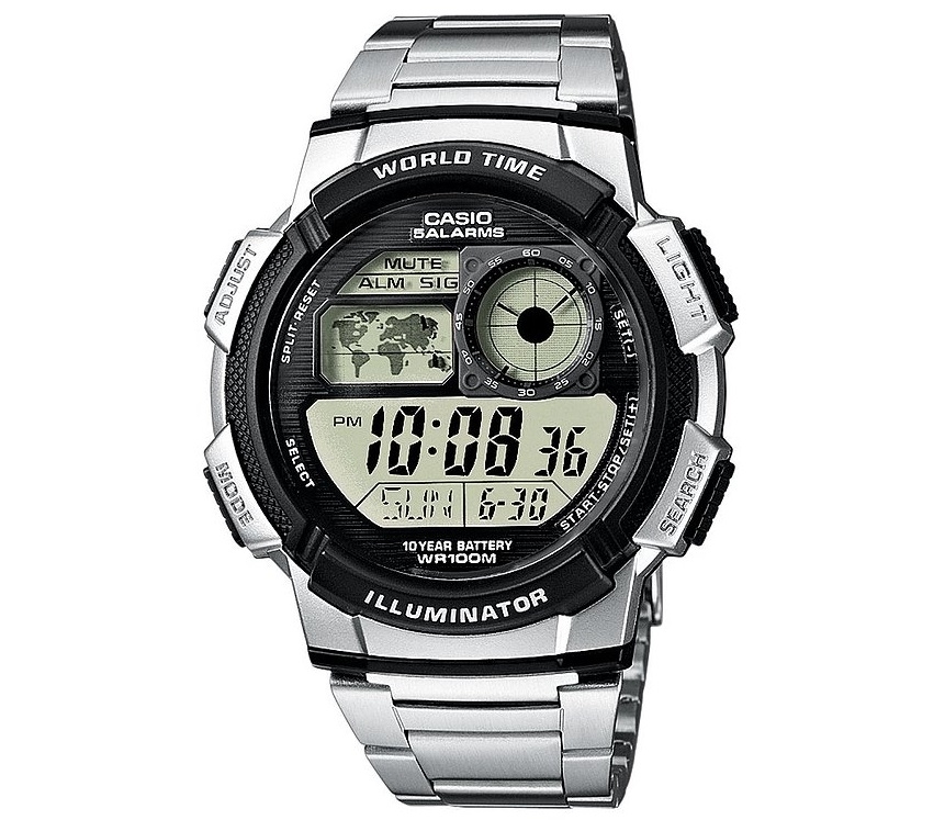 CASIO SPORT Mod. DIVER - WORLD TIME ILLUMINATOR - 5 ALARMS. 10 YEARS BATTERY