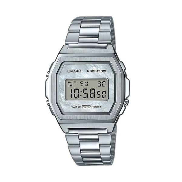 CASIO VINTAGE PREMIUM COLLECTION Steel bracelet, MOP dial