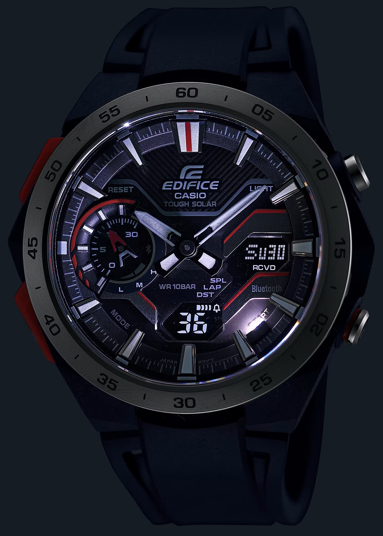CASIO EDIFICE Mod. WINDFLOW - F1 Chronograph. Tough Solar. 3