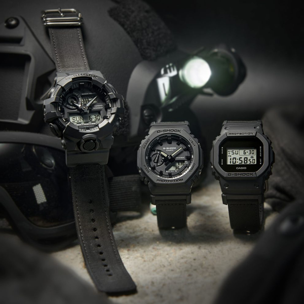 CASIO G-SHOCK Mod. BOLD - BLACK CORDURA ECO FABRIC STRAP SERIE 3